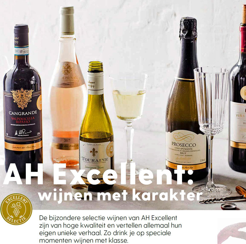 Albert Heijn Excellent Selectie Wijnen www.winebusiness.nl